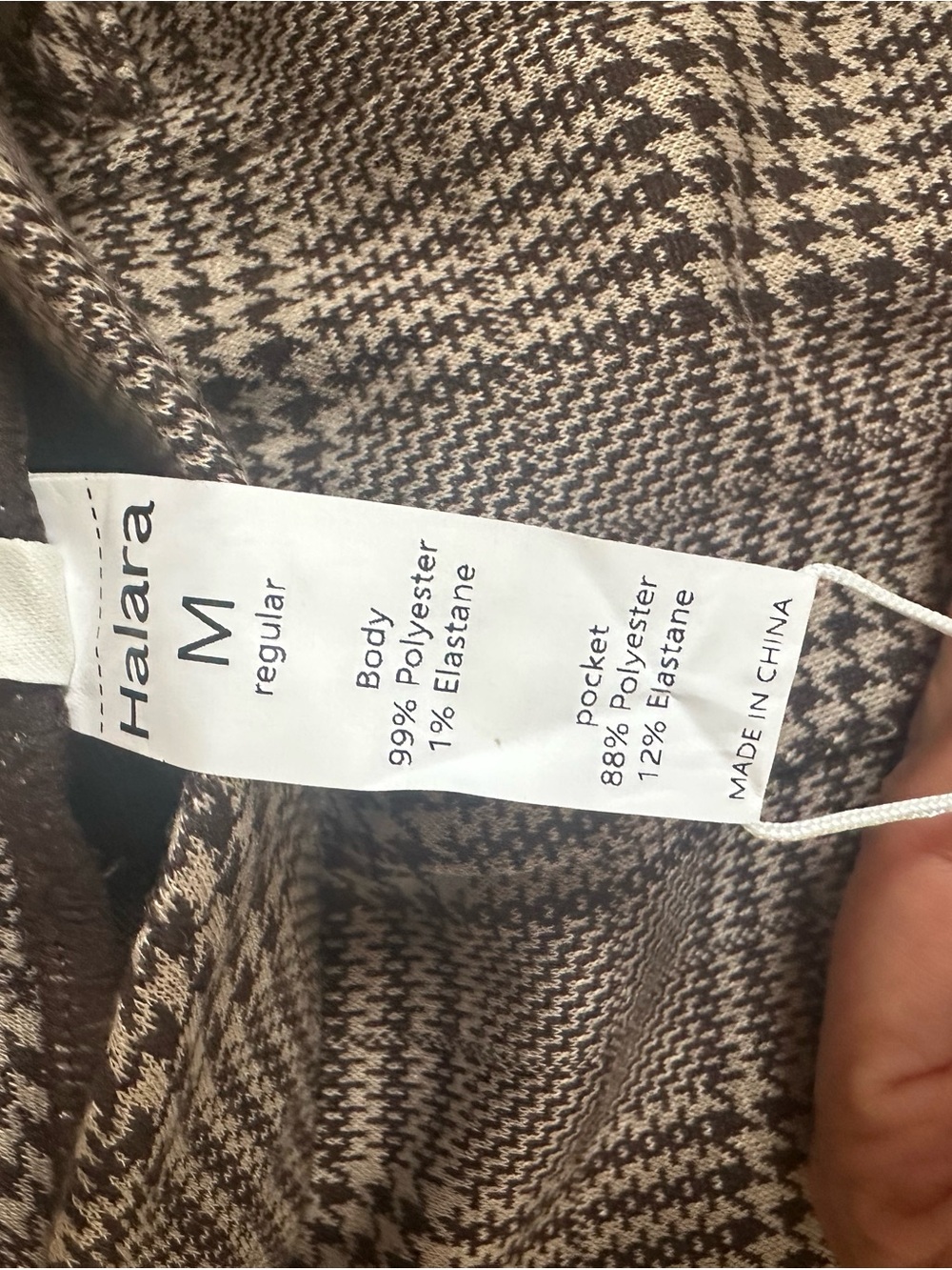 HALARA Gray Plaid Wide Leg Trousers - Picture 3 of 3